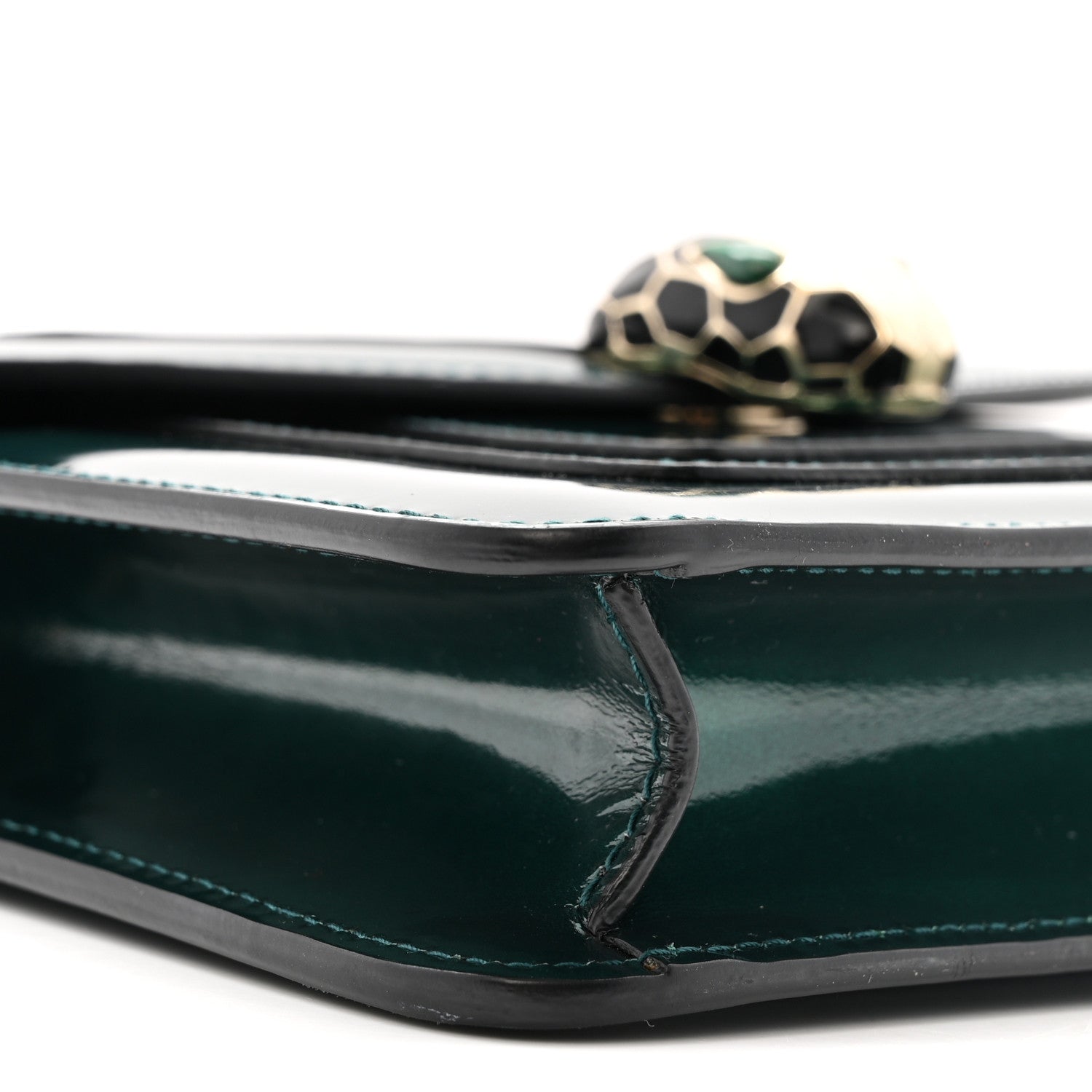 Bulgari Patent Serpenti Forever Crossbody Emerald 9 of 12