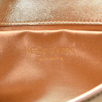 Saint Laurent Metallic Calfskin Y-Mail Clutch Gold 6 of 10
