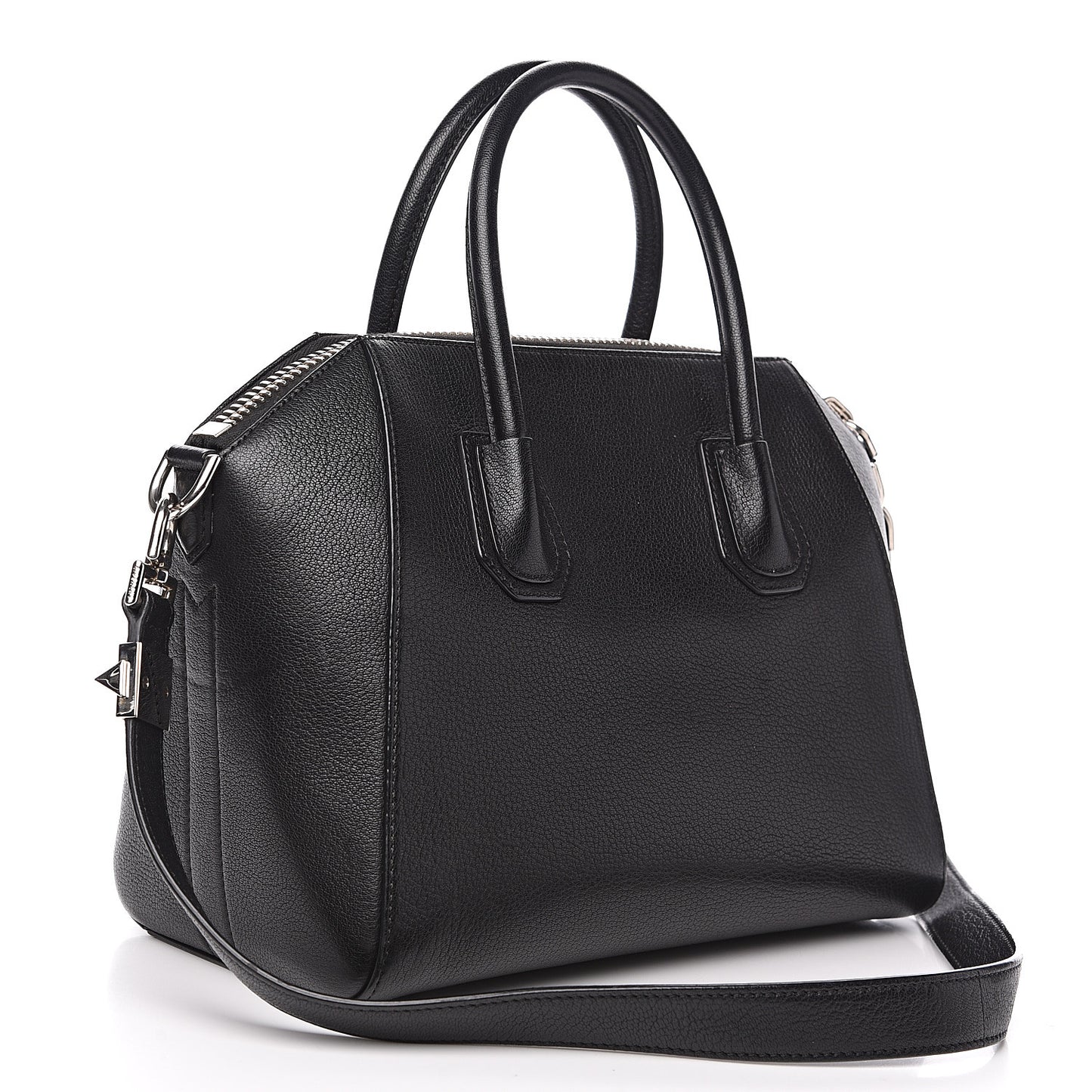 Sugar Goatskin Medium Antigona Black