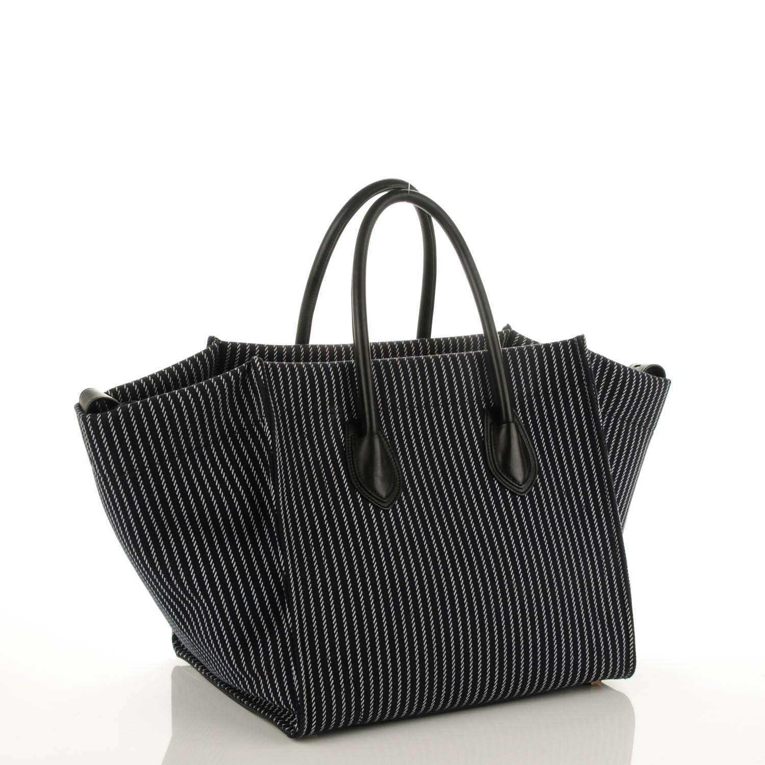 Celine Cotton Canvas Medium Phantom Luggage Navy White 3 of 7