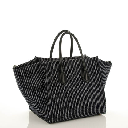 Celine Cotton Canvas Medium Phantom Luggage Navy White 3 of 7