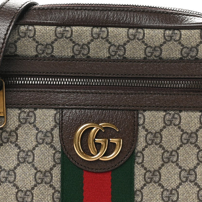 Gucci GG Supreme Monogram Web Small Ophidia Messenger Bag Brown 8 of 12