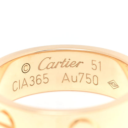 Cartier 18K Yellow Gold 5.5mm LOVE Ring 51 5.75 4 of 5