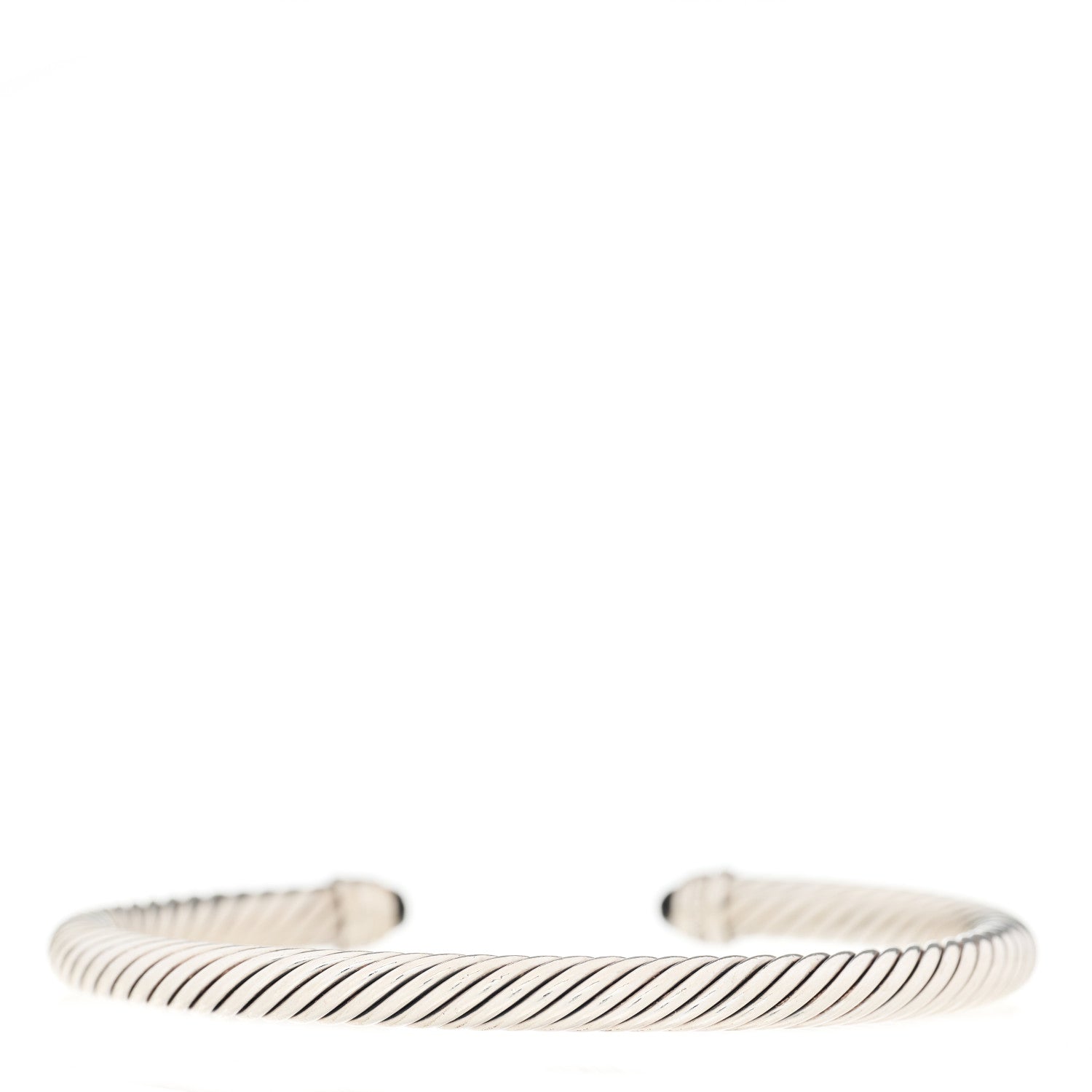 David Yurman Sterling Silver Diamond Black Onyx 5mm Cable Classics Bracelet 2 of 3