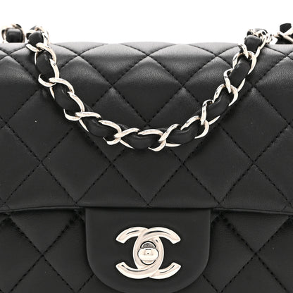 Chanel Lambskin Quilted Mini Square Flap Black 8 of 10