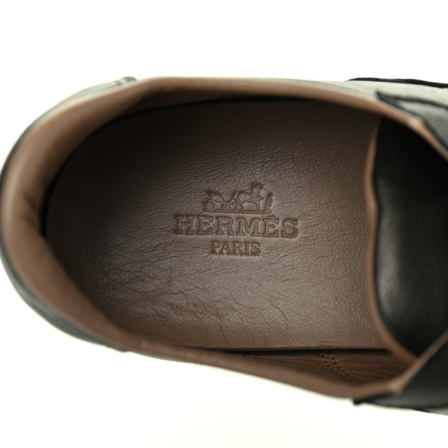 Hermes Metallic Nappa Womens Trail Sneakers 36 Black 7 of 13