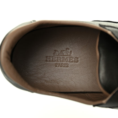 Hermes Metallic Nappa Womens Trail Sneakers 36 Black 7 of 13