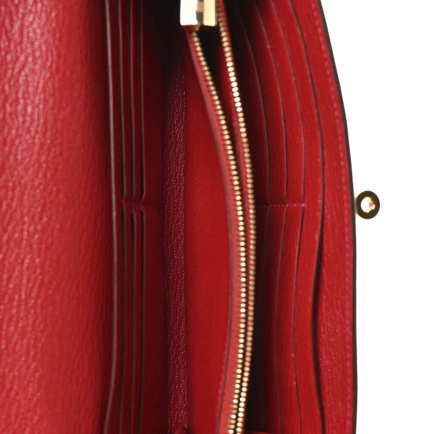 Chevre Mysore Kelly Longue Wallet Rouge Casaque