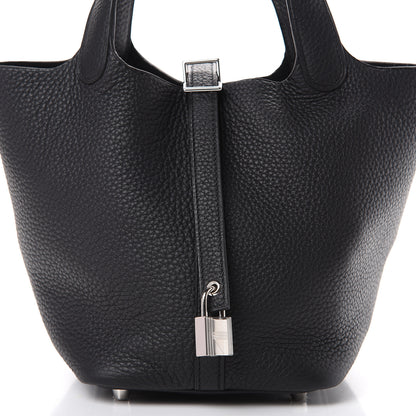 Hermes Taurillon Clemence Picotin Lock 18 PM Black 7 of 10