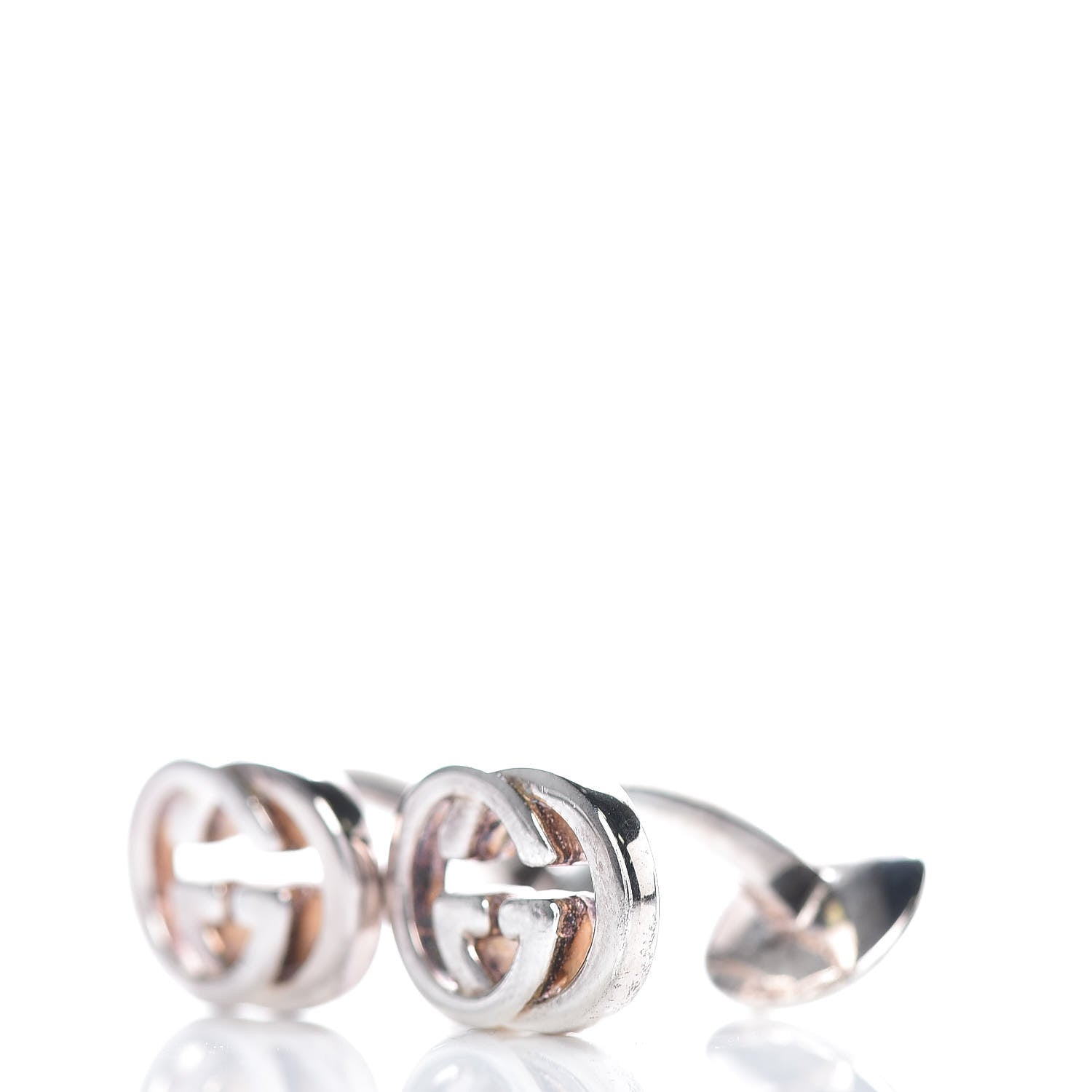 Gucci Sterling Silver Interlocking G Cufflinks 3 of 6