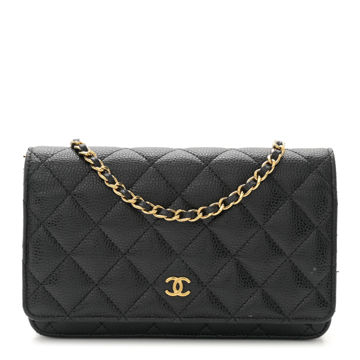 Chanel Caviar Quilted Wallet on Chain WOC Black 1 of 11