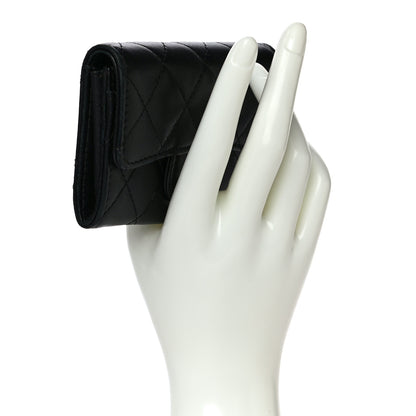 Chanel Lambskin Quilted Flap Card Holder Black 2 of 20