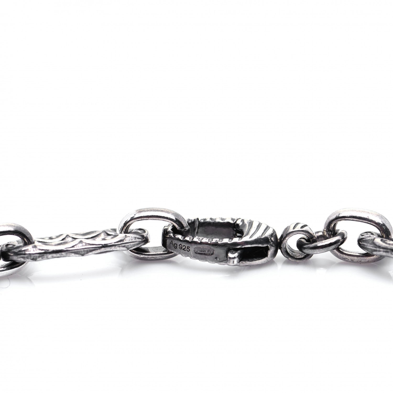 Gucci Sterling Silver Large Interlocking G Pendant Necklace 5 of 7
