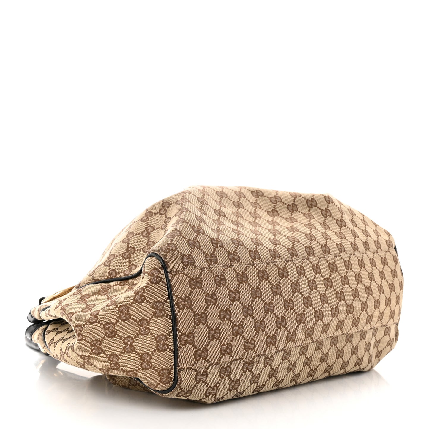 Monogram Large Sukey Tote Beige Ebony Black