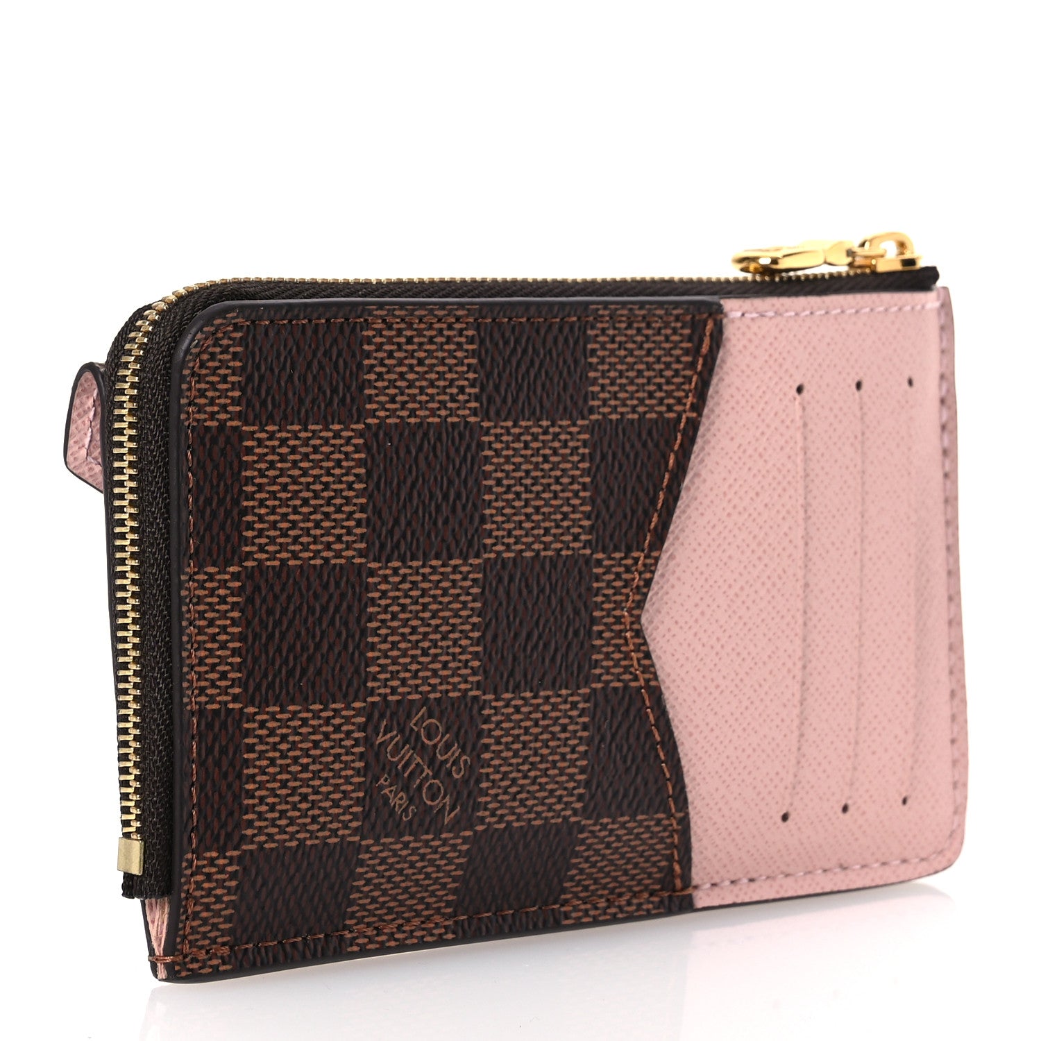 Louis Vuitton Damier Ebene Recto Verso Card Holder Rose Ballerine 4 of 8