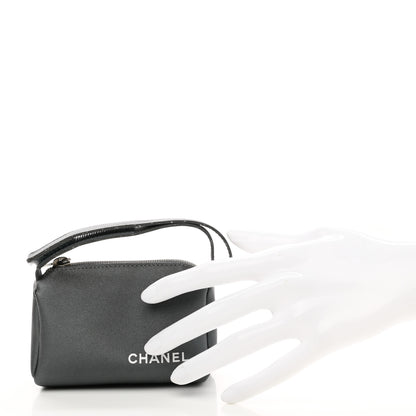 Chanel Nylon Mini Pouch Grey 2 of 10