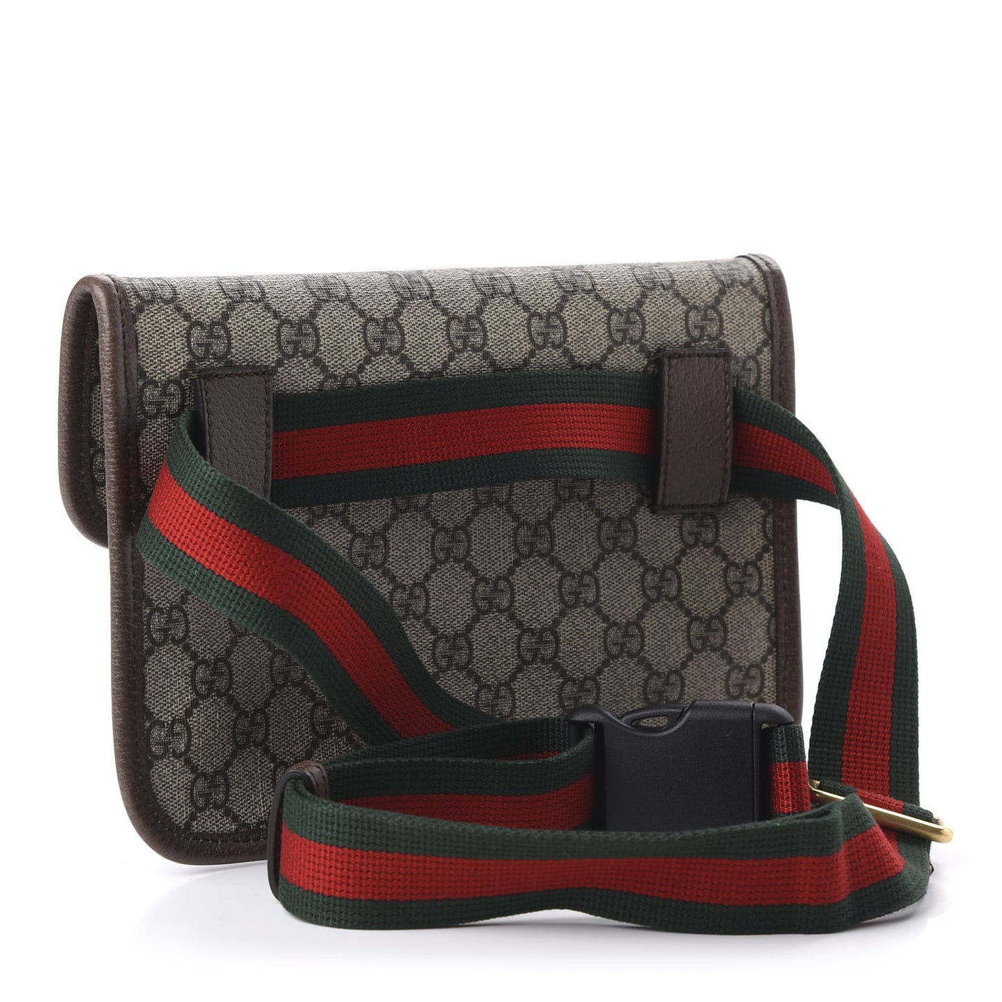 GG Supreme Monogram Neo Vintage Web Belt Bag Brown