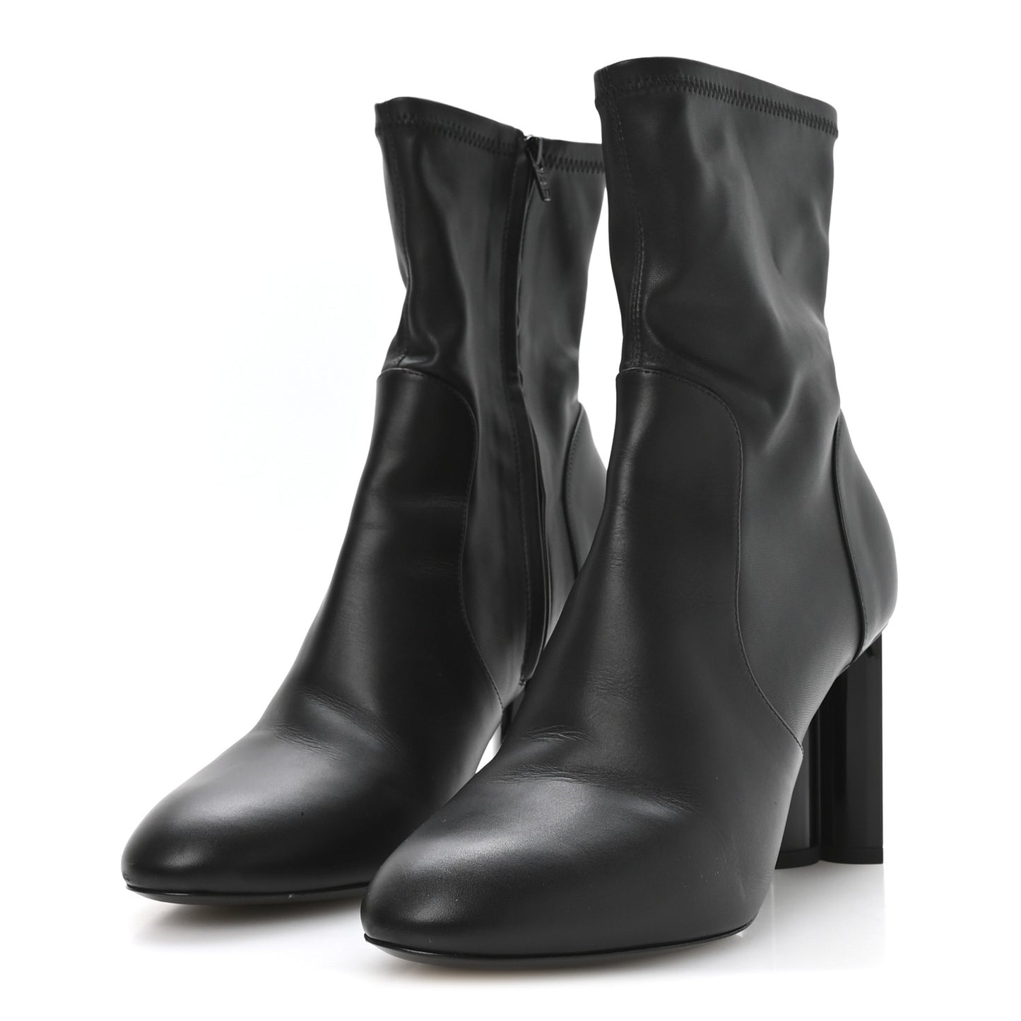 Calfskin Uniformes Silhouette Ankle Boots 39 Black