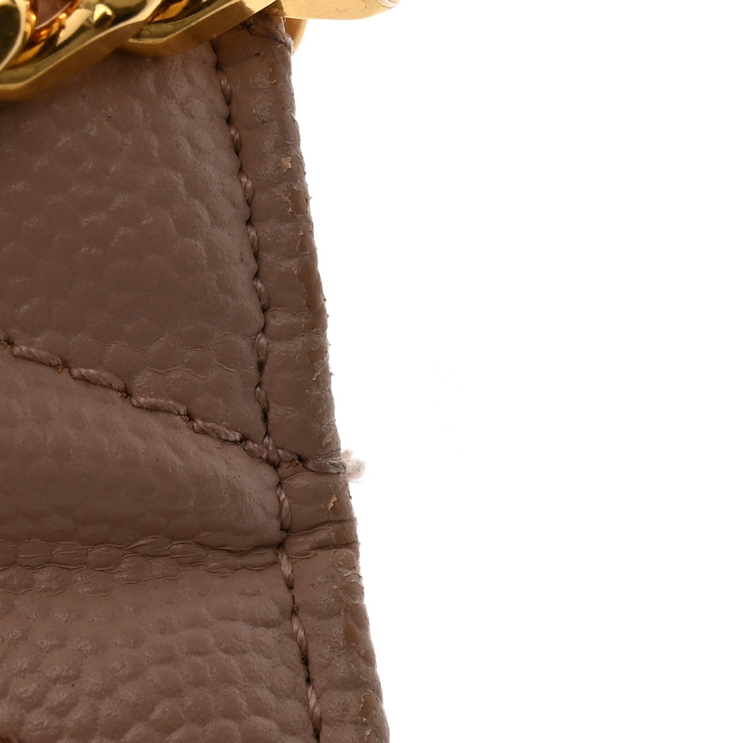 Saint Laurent Grain De Poudre Matelasse Chevron Monogram Chain Wallet Pale Pink 15 of 15
