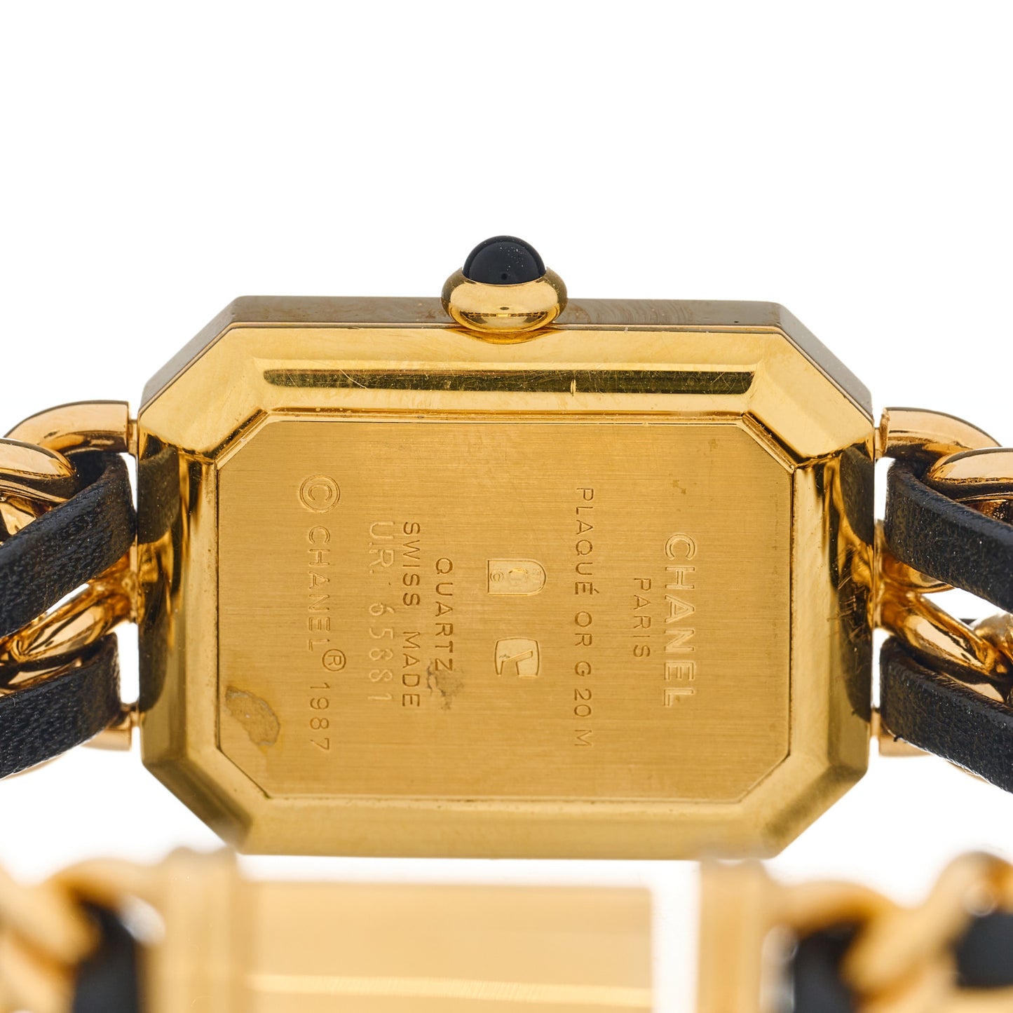Stainless Steel Lambskin 20mm Chain Premiere Quartz Watch Gold M