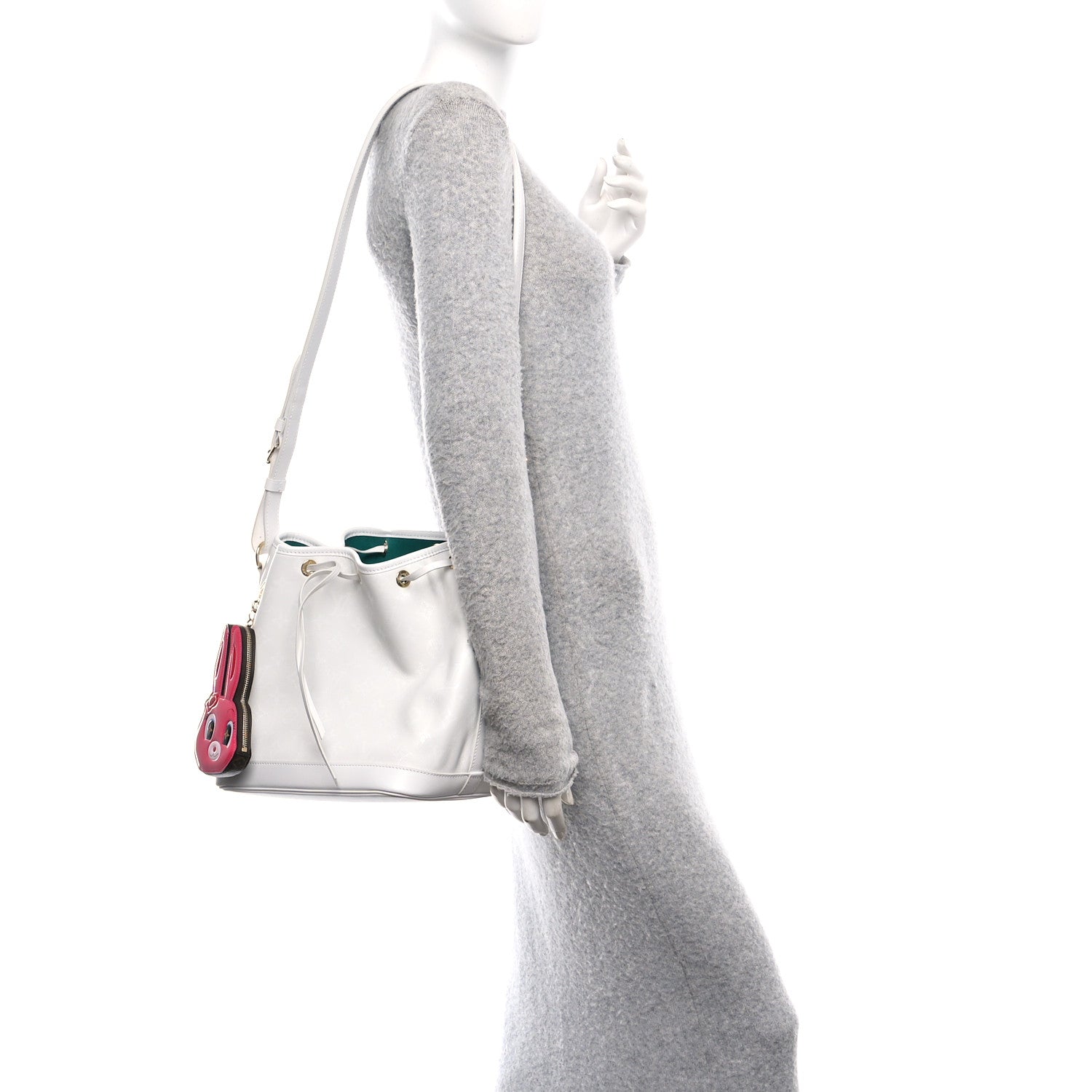 Louis Vuitton X SUN YITIAN Calfskin Monogram Petit Noe White 2 of 10