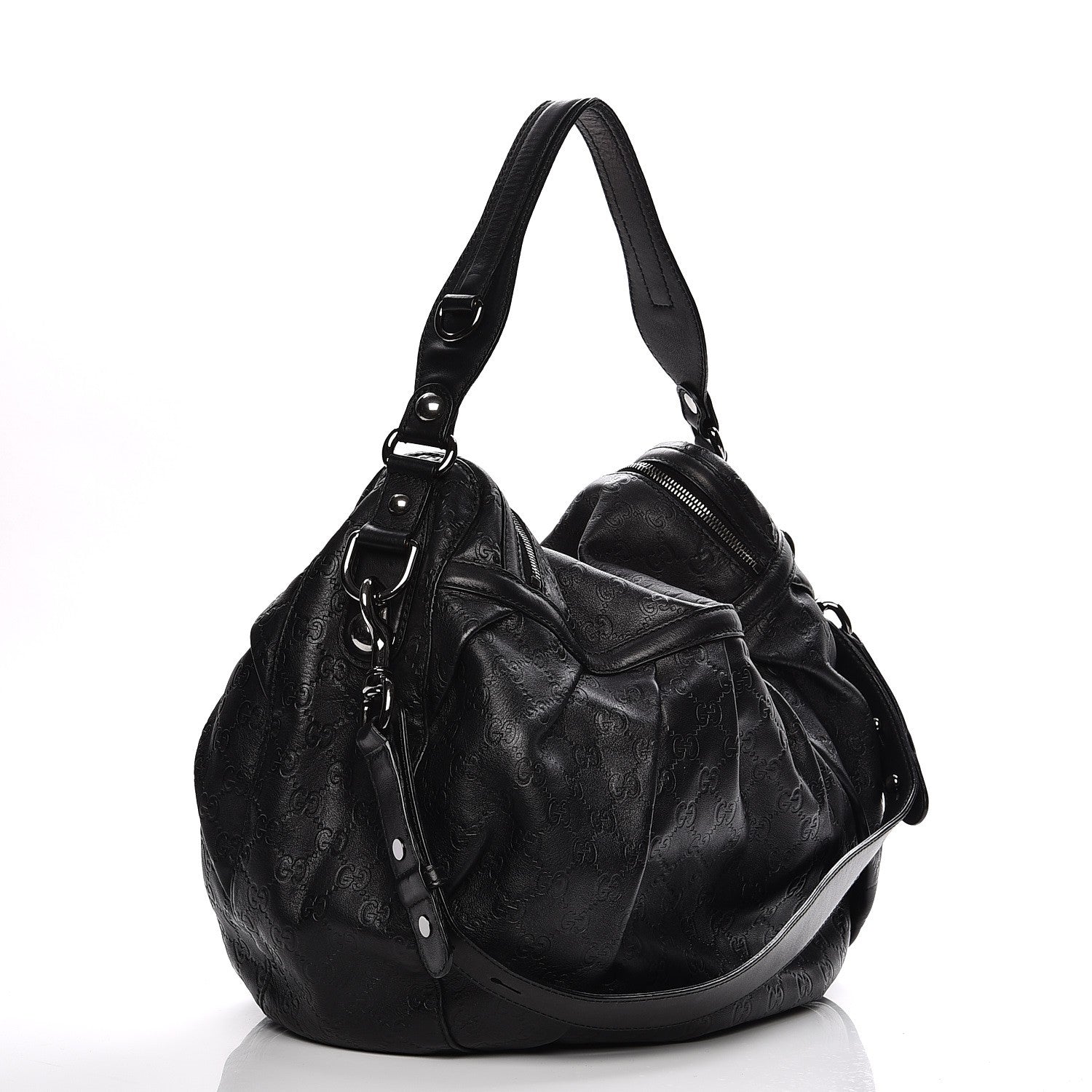 Gucci Guccissima Icon Bit Shoulder Bag Black 4 of 9