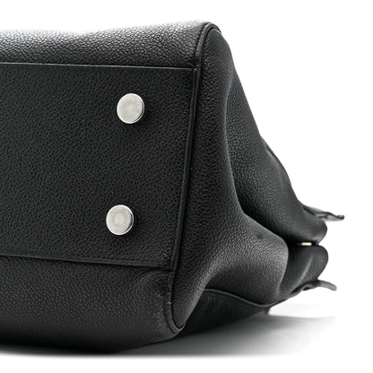 Saint Laurent Grained Calfskin Medium Cabas Rive Gauche Black 19 of 41