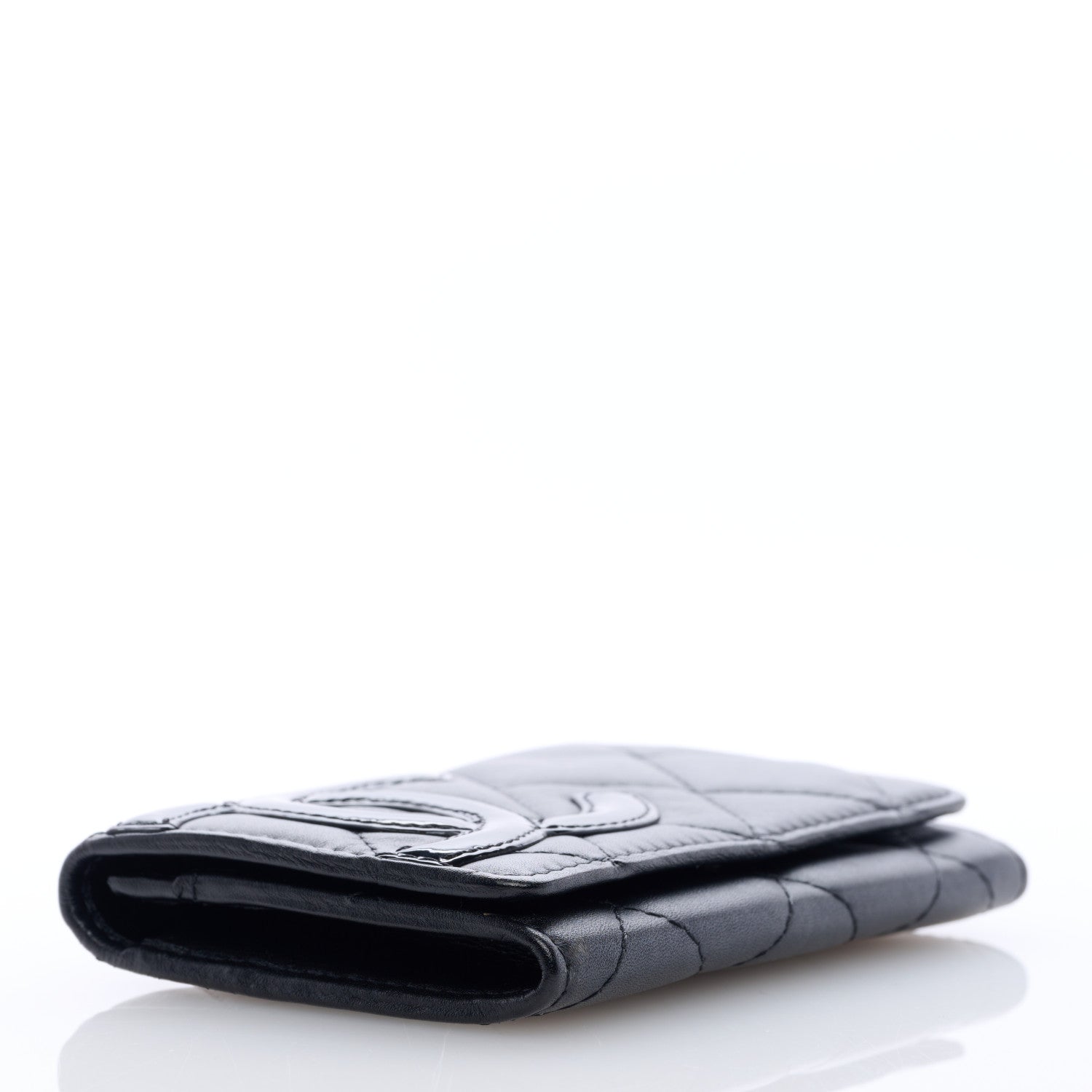 Chanel Calfskin Quilted Cambon Business Card Holder Black 4 of 8
