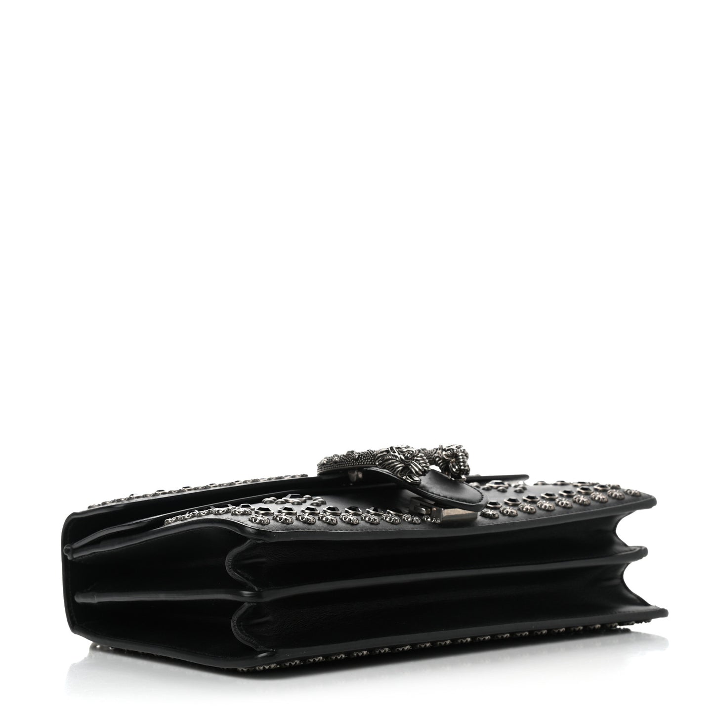 Calfskin Studded Small Dionysus Shoulder Bag Black