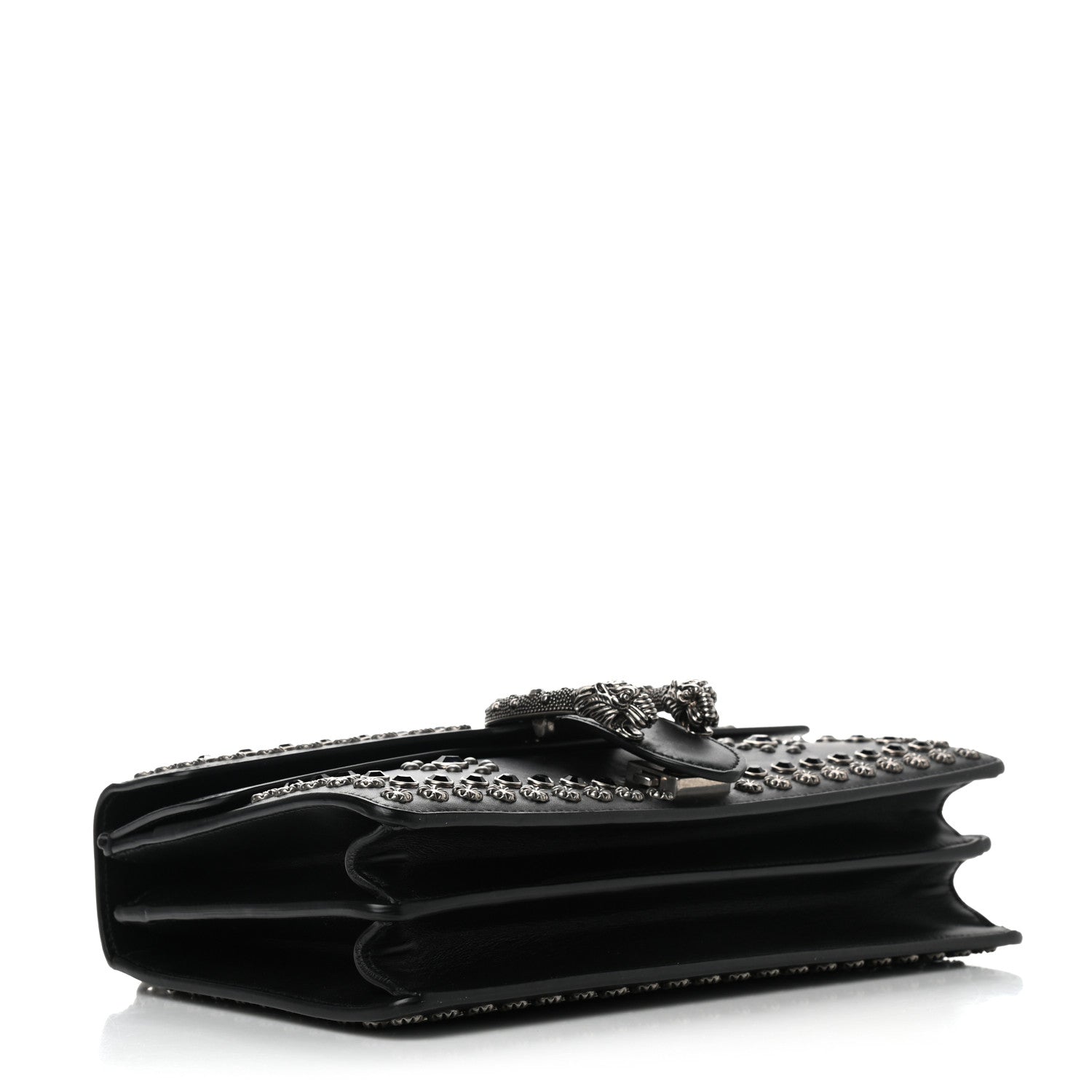Gucci Calfskin Studded Small Dionysus Shoulder Bag Black 4 of 17