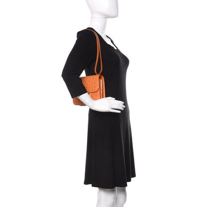 Hermes Ostrich Constance 18 Abricot 2 of 12
