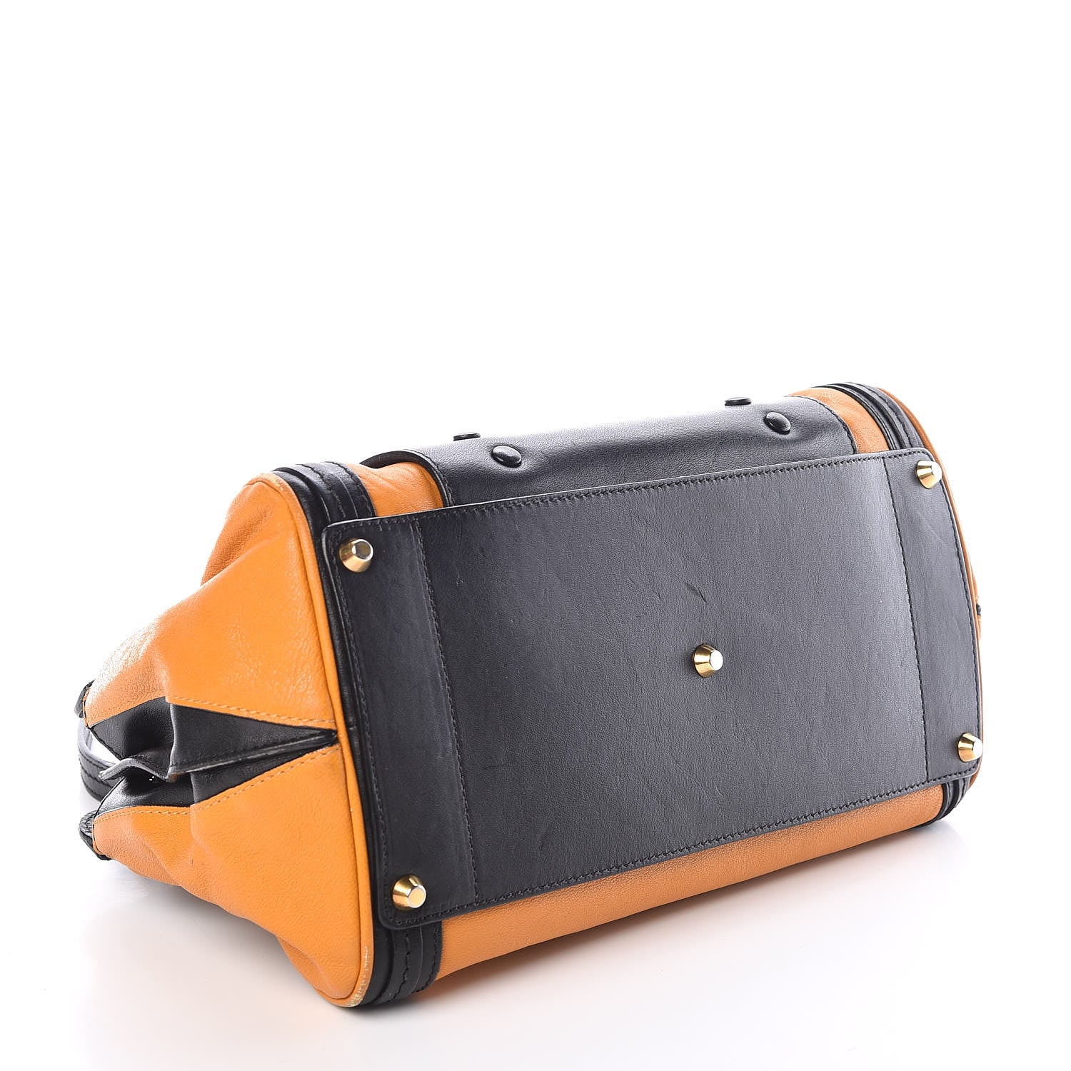 Chloe Calfskin Mini Alice Satchel Black Orange 4 of 11