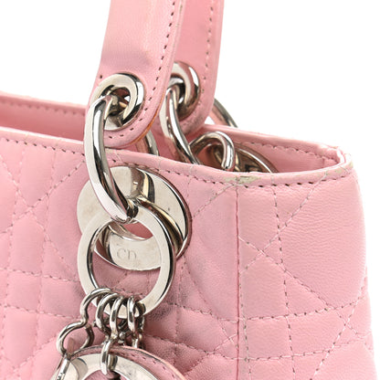 Christian Dior Lambskin Cannage Mini Lady Dior Rose Clair 12 of 17