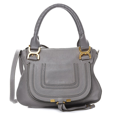 Chloe Calfskin Small Marcie Satchel Cashmere Grey 1 of 11