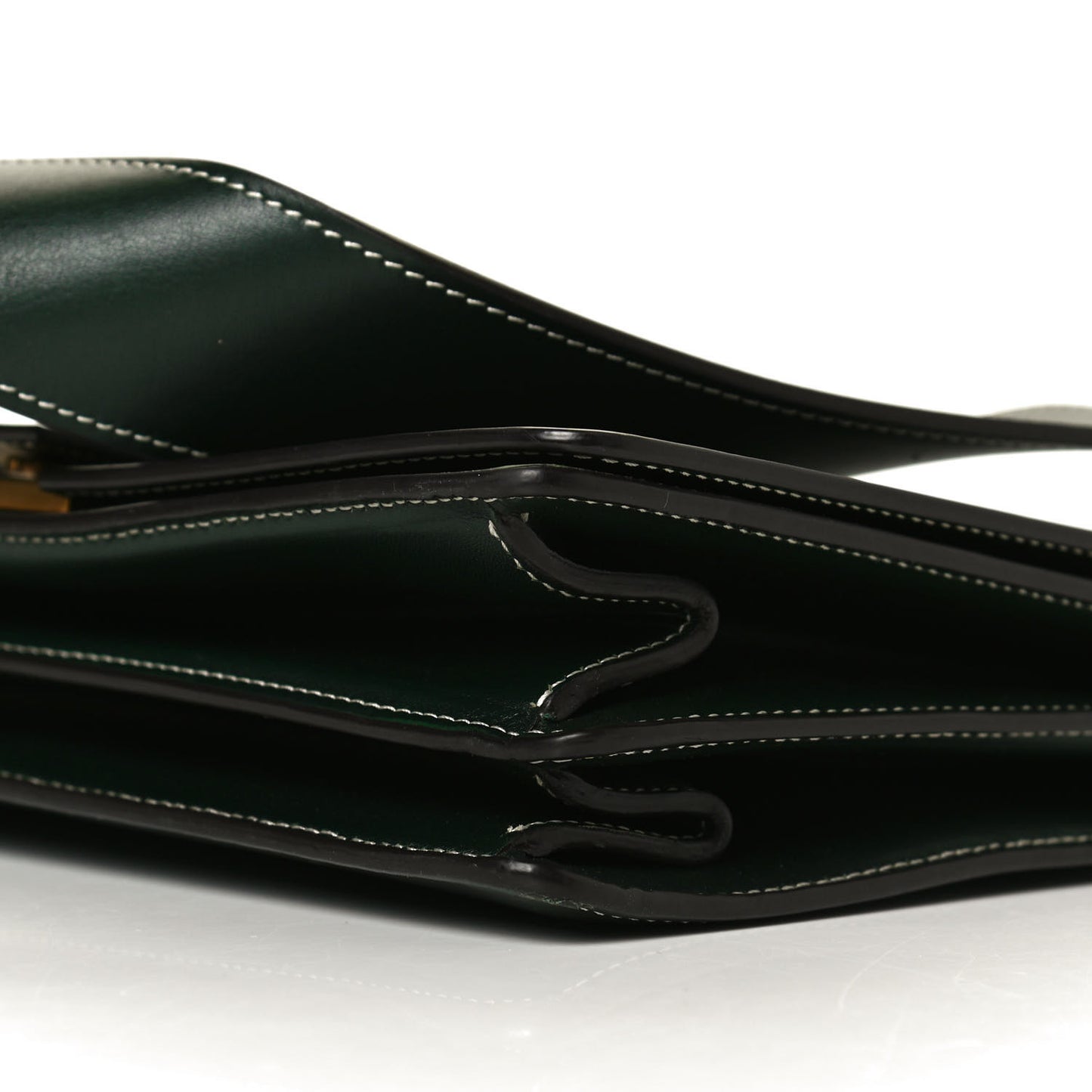 Calfskin Small Tab Shoulder Bag Dark Green