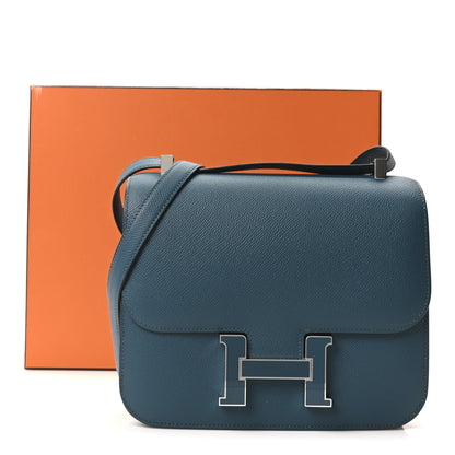 Hermes Epsom Enamel Constance 24 Vert Bosphore 11 of 11