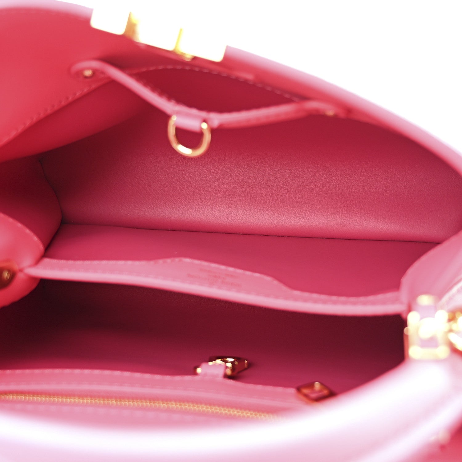 Louis Vuitton Calfskin LV Broderie Anglaise Capucines BB Pink 5 of 9