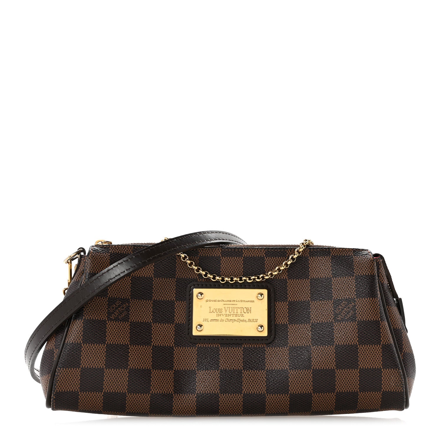 Louis Vuitton Damier Ebene Eva Clutch 1 of 16