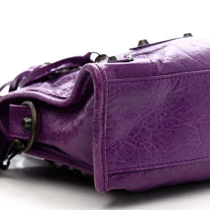 Balenciaga Agneau Classic Hardware Mini City Ultraviolet 10 of 11
