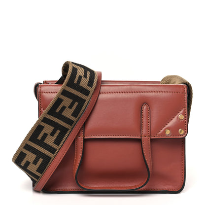 Fendi Vitello Grace Matte Small Flip Tote Rust 1 of 10
