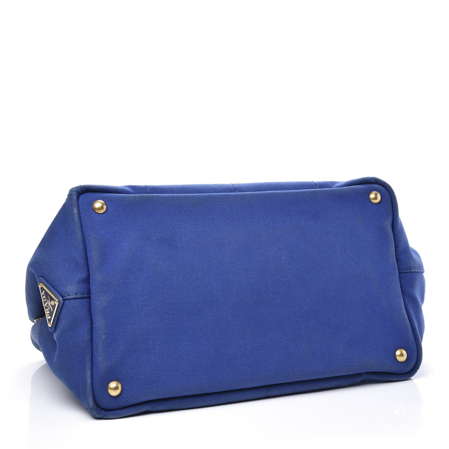 Prada Canapa Logo Shopping Tote Cobalto 3 of 10