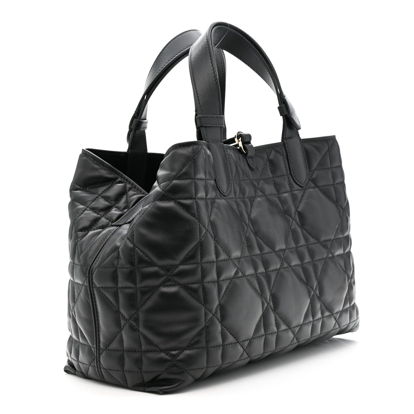 Calfskin Macrocannage Medium Toujours Black