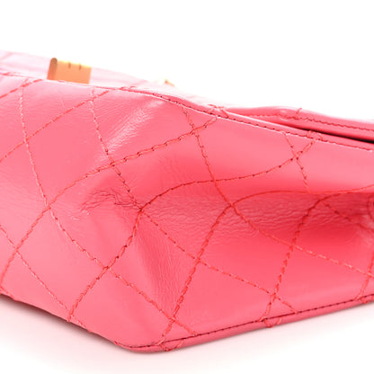 Chanel Aged Calfskin Quilted 2.55 Reissue Mini Flap Pink 10 of 10
