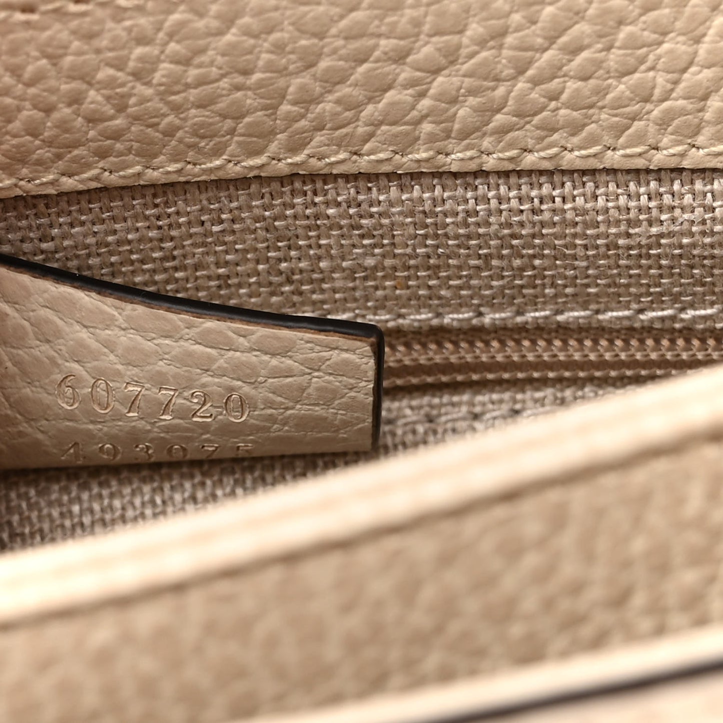 Dollar Calfskin Interlocking G Crossbody Bag Mystic White