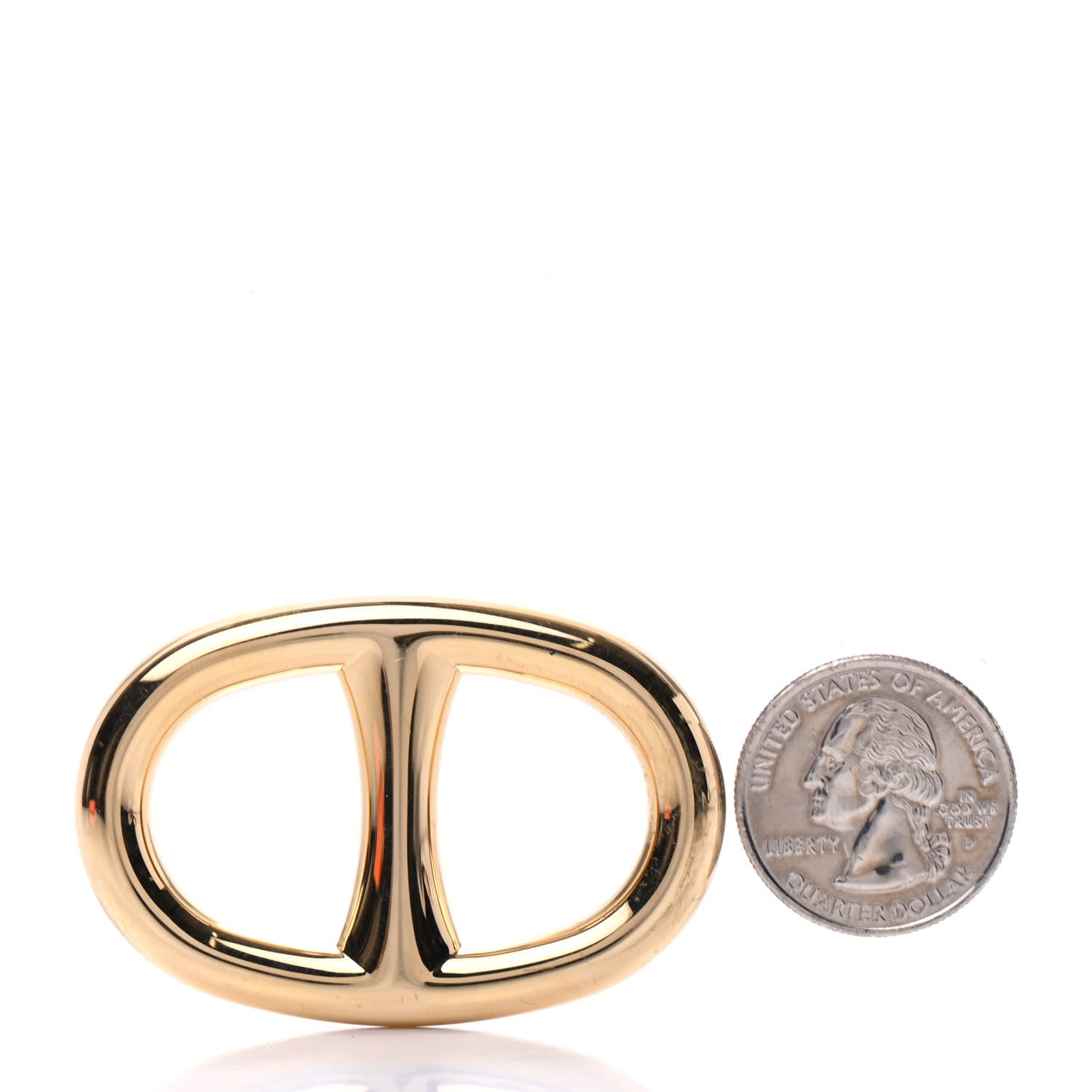 Hermes Permabrass Chaine D'Ancre Scarf Ring 2 of 5