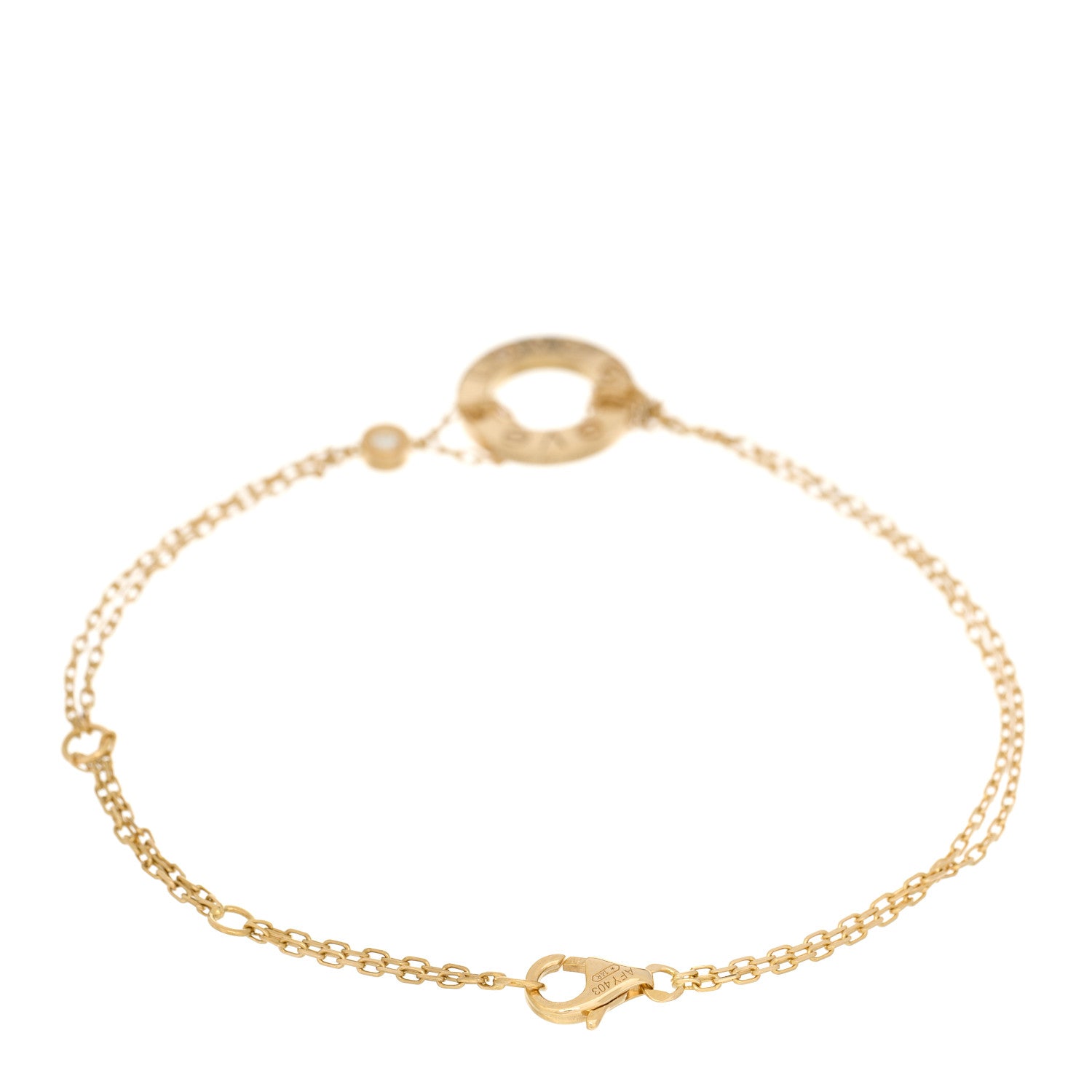 Cartier 18K Yellow Gold Diamond Love Bracelet 2 of 4