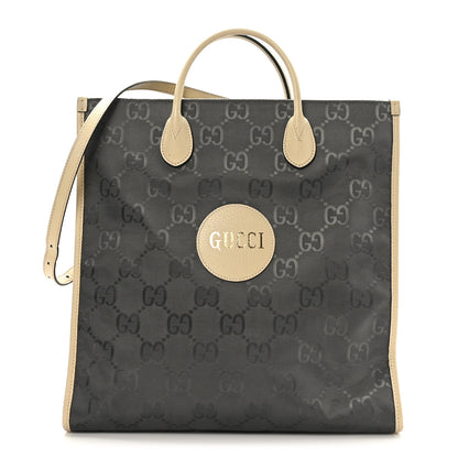Gucci Econyl Nylon Monogram Off The Grid Long Tote Bag Graphite Grey New Plaster 1 of 9