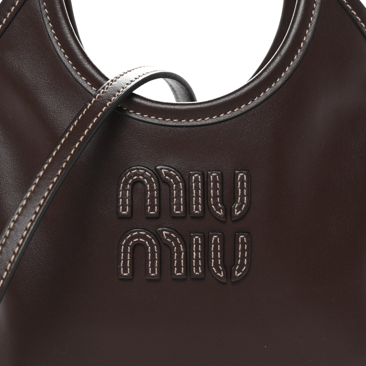 Miu Miu Nappa Mini Ivy Bag Briarwood 7 of 9