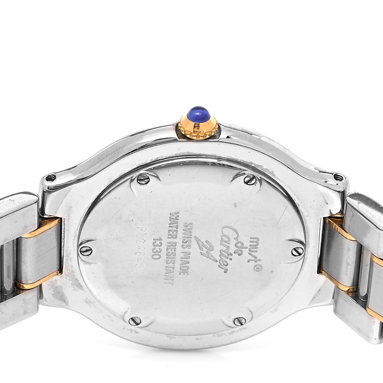 Cartier Stainless Steel 18K Yellow Gold 31mm Must De 21 Quartz Watch 4 of 4
