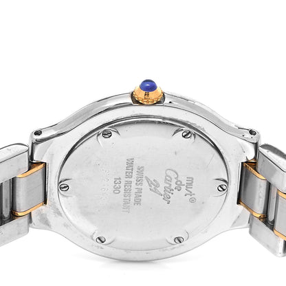 Cartier Stainless Steel 18K Yellow Gold 31mm Must De 21 Quartz Watch 4 of 4